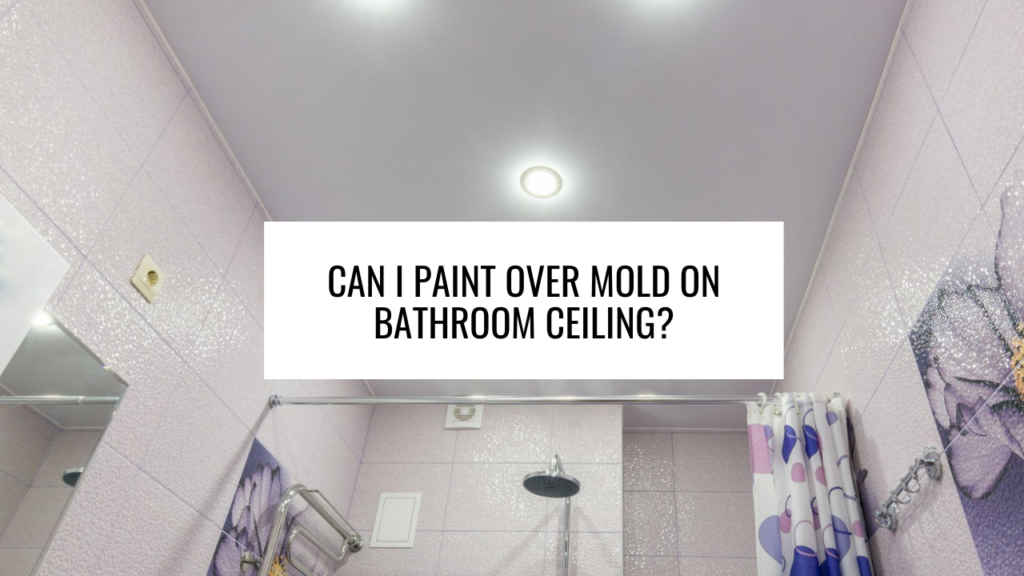 Can I Paint Over Mold on Bathroom Ceiling?